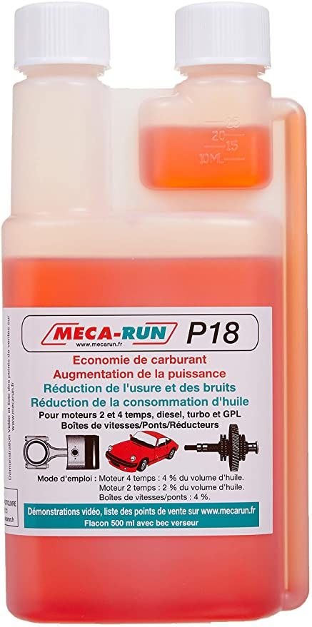 MECARUN - P18 - Additif moteur - 150ml - 250ml - 500ml - 1L
