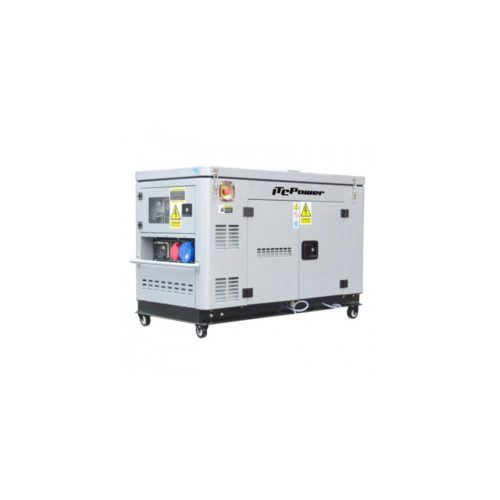 ITC Power Groupe électrogène diesel 10kw refroidissement eau mono et tri AVR DG12000XSE-T