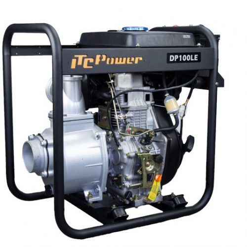 Motopompe ITC Power DP100LE Diesel 96m3 / 39m eaux peu chargées
